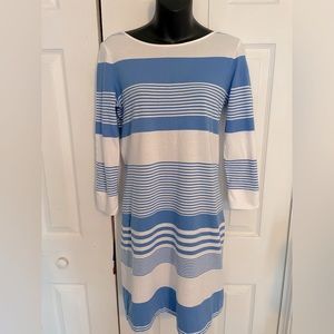 Lilly Pulitzer Blue & White Stripped T-shirt Dress SZ. XS